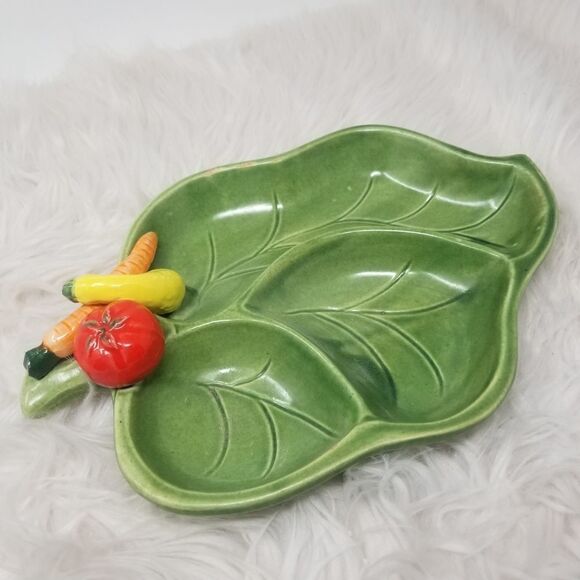 Ceramic veggie platter. SANTA ANITAWARE CALIFORNIA - Picture 15 of 15